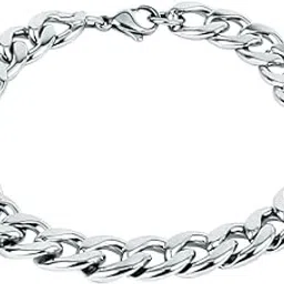 t trendy mart Stylish Stainless Steel Chain Style Bracelet For Men Boys Mens Bracelets 8.5 Inches-picture-24