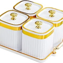 Creations Dried Fruit Snack Serving Plate Candy Nuts Dish with Lid for Holiday Wedding White|Kitchen Dining & Bar|Kitchen Storage & Organization|Food Storage Containers-picture-27