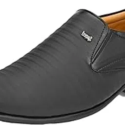 leatherkraft Striped Formal Slip-On Shoes-picture-15
