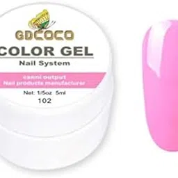 GDCOCO 5ml nail UV Gel soak off UV LED Nail Art Pure Color Gel paint color UV gel polish (GD-CG-5ml-102)-image-93