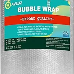 AVLUZ Large Roll of Premium Polythene Bubble Wrap | Small Bubble Protective Wrap | Air Bubble Packaging for Moving Delicate Items & Package Storage Boxes | Good Thickness (50M 30GSM)-picture-50