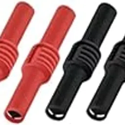 ATORSE 8 Pieces 4mm Banana Plug Coupler Insulated for Banana Plug Extension Adapter-image-15