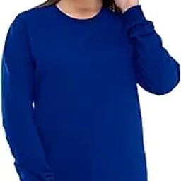 Women Fleece Warm Solid Round Neck Full Sleeve Sweatshirt for Winter (Pack of 1)-picture-29
