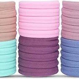 strowberry Elastic Hair Ties For Girls | Soft Seamless Hair Rubber Bands | Ponytail Holders For Women | Strechable Bands | Cotton Hair Elastic Rubber Bands | Tight, Non-slippery Bands-picture-12