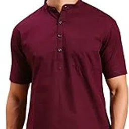 rajubhai hargovindas Men's Premium Linen Cotton Short Kurta-picture-19