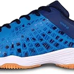 nivia HY-Energy Badminton Shoes for Men | Ultimate Footwear for Badminton, Padel, and Pickleball | High-Performance, Non-Marking Court Shoes | Elevate Your Court Play | (Blue/White/Red) |-picture-18