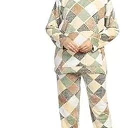 us reload Women & Girls Woolen Loungewear Set | Hooded Sweatshirt with Matching Pants | Cozy Winter Co-ord Set for Home, Travel & Casual Wear | Warm Clothing | Green Color-picture-19