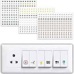 Switch ID Sticker Transparent Vinyl Labels for Home Office Electric Board Appliances Multicolor Switch Sticker Lables Switchboard 27 Designs 495 Stickers?-picture-23