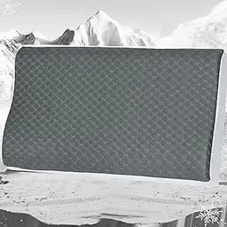 RD TREND® Orthopedic Memory Foam Pillow Set of 1 – Cool Gel Cervical Support for Neck & Shoulder Pain | Medium Firm Pillow for Back, Side & Stomach Sleepers – 14x22 Inches Size image 1