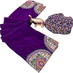 satika vastram Modal Silk Ajrakh Saree Ikkat Nakshi Bandhej Geometric Print Designer Pallu Attach Blouse Piece-picture-56