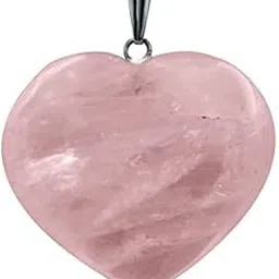 reshamm Rose Quartz Crystal Products Natural Healing Stone Pendant Heart Shape Crystal Stone Pendant Reiki Healing and Crystal Healing Gemstone Size 25-30 mm Approx (ROSE QUARTZ)-picture-32