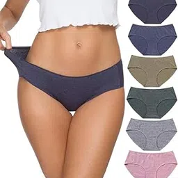 louryn koulyn Cotton Bikini Women's Breathable Panties Seamless Comfort Underwear-picture-18