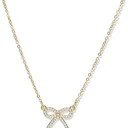 the missie life BY EVERSTYLISH | Golden Minimalist Bow Necklace for Women | Dainty, Chic & Lightweight | Elegant Layered Design with Anti-Tarnish Coating | Stylish Fashion Jewelry Accessory-picture-10