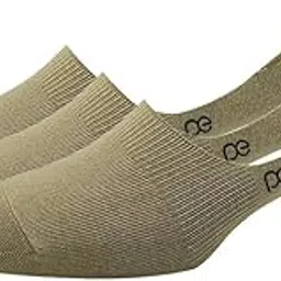 peter england Mens Cotton No Show Socks (Pack of 3) Beige-picture-49