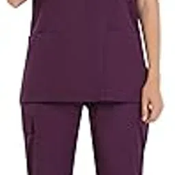PRAGATI TRENDS Elite Unisex Six-Pocket Scrub Suit | Set of Top & Bottom | Half Sleeves | V Neck | Breathable Fabric | Comfortable | Durable | Uniform for Doctors, Nurses and Dentists-image-12