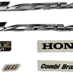 Quada 2 pcs Emblem Badge Decal 3D Tank Logo Activa 6G Sticker for Activa(Both Side of Petrol Tank) (6G) (6G)-picture-10