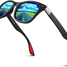 rewill Sunglasses for Men and Women, Retro Sun Glasses with Anti-Reflective Lenses, UV Protection, Black Frame-picture-49