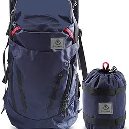 4Monster 28L Ultralight Travel Backpack Foldable Hiking Camping School Sports Packs Laptop Daypack Outdoor Casual Waterproof Bag Navy Classic Sporty Style for Men Women-image-20