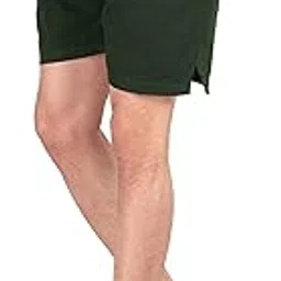 big button Men's Premium Bio Washed Cotton Solid Boxer Short with Pocket and Zip-picture-37