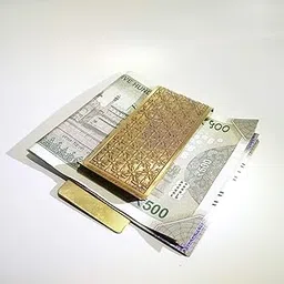 DLCCREATION Money Clips in Brass Front Pocket Minimalist Slim Credit Card Holder Size: 3cm x 7.5cm-picture-17