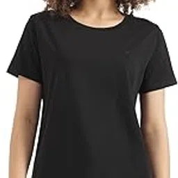 united colors of benetton Women's Solid Regular Fit Tshirt-picture-10