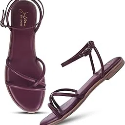 jm looks Women Flat Sandals Dressy Strappy Gladiator Summer Ankle Strap Open Toe Comfortable Casual Ladies Trendy Vacation Sandal-picture-48