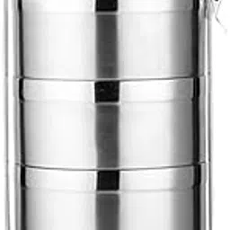 MERISHOPP Stainless Steel Thermal Insulated Stackable Lunch Bento Box Tiffin 4 Tier-image-37