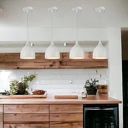 Keyplus Hanging Shade Light, Aluminum, White, Pack of 4-picture-14