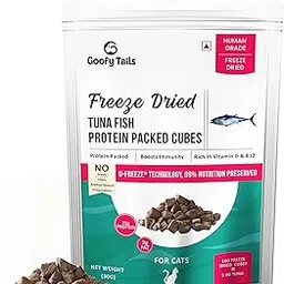 Goofy Tails Freeze Dried Tuna Chunks Cat Treats 30g | Gluten and Grain Free | Protein, Omega 3, Antioxidant Rich | Easy to Digest for Cats & Kittens-picture-10