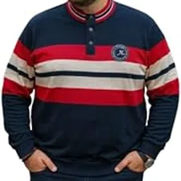 austivo Men Striper High Neck Winter Sweatshirt-picture-20