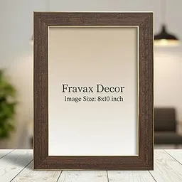 8x10 Inch Premium Brown & Gold Wooden Look Photo Frame | Wall & Table Display | Decorative Frame for Living Room, Bedroom, Office & Gallery (FD 04)-picture-17