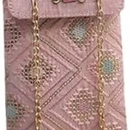 vinnie Handcrafted Mobile Sling Bag for Women, Ethnic Embroidered Crossbody Pouch with Chain Strap, Stylish Party & Casual Wear Bag-picture-51
