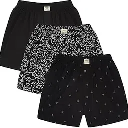 thomas scott Men's | Regular Fit | 100% Cotton | Casual | Boxer | Shorts | Pack of 3-picture-36