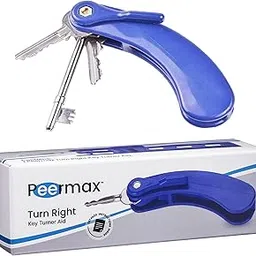 Peermax Turn Right Key Turner Aid for People with Arthritis or weak Hand Grip | Assist Devices for Elderly and Seniors Key Holder Tools for Hands | aids for Disabled or Handicapped | fits 3 Keys (1)-image-78