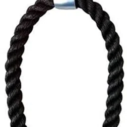 FITNESS AIM Professional Tricep Rope Pull Down Fitness Cable Attachment- Lats, Biceps, Triceps, Gym or Home - 27" inch Tricep Rope - Black (Grade- Heavy)-picture-18