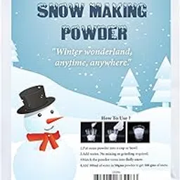 LyfNeeds Artificial Instant Snow Making Powder (125g) - Perfect for Christmas, Winter Decor & Holiday Parties-picture-26