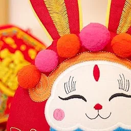 Bnf® Adorable Chinese Rabbit Toys New Year Ornament Cuddly Pillow Home Decor 15cm Baby | Toys for Baby | Plush Baby Toys-image-8