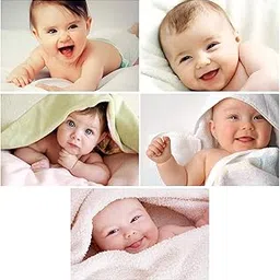 KARTMEN Wood Bamboo Smiling Baby Wall Poster (Multicolour, 12 X18 Inch)-picture-14