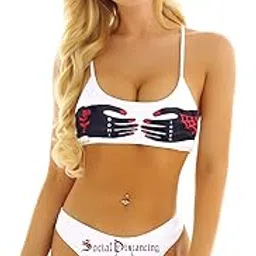 splorr Stylish Customized Printed Imported Sexy Super Babydoll Womens Snap Crotch Lingerie V NeckBra Panty Sexy Top Bottom Sleepwear Swimwear Honeymoon Wedding Night Valentine Gift-picture-10