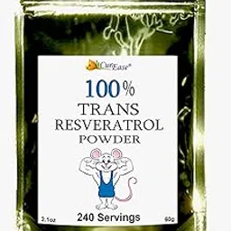 CurEase 99.5% Pure Trans Resveratrol Powder 120 Servings (60 Grams) 250mg Per Servings-picture-19
