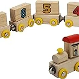 Wonderhood Wooden Number Magnetic Train for Learning Numbers 1 to 9 Toy Set for Kids 2 to 6 Years in Age - Stem nteractive Educational Learning Toy, Birthday Gift (2-6 Years Boy/Girl) image 1