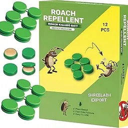 shreelabh export Cockroach Killer Gel for Kitchens, Bathrooms, and Cabinets, Eco-Friendly Home Remedy for Indoor -outdoor Bait,Anti Roach (12 Pcs)-picture-36