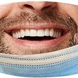 myaddiction 2xCreativity 3D Print Funny Bandit Prank Face Mask Masque Mouth Cover A-picture-25