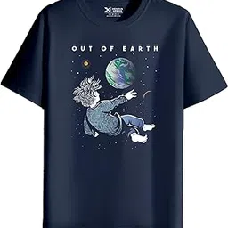 xenovaurban Men's Graphic Printed RN-Earth Round Neck Regular and Plus Size Cotton T-Shirt-picture-11
