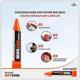 Pidilite M-Seal Ezyseal, 85gms Clear Transparent Multipurpose Sealant, Crack & Hole Filler, Repair Sealant-image-7