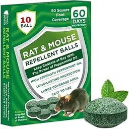 Aurevia Rat Repellent Balls for Car, Bike & Home | 60 Days Protection | No-Kill Rodent Repeller with Peppermint Oil | Mouse & Rat Control Tablets for Engine Wires | Pack of 10-picture-23
