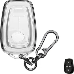 Keyzone Clear TPU Key Cover for Tata Nexon, Punch.EV, Nexon.EV, Tiago.Ev, Harrier, Safari, Altroz,Tigor.EV, Punch, Tigor 4 Button Smart Key (Clear TPU with ZincAlloy Keychain)-picture-64