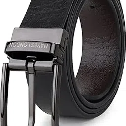 hayes london Belts for Men Leather Original - Belt for Men Formal with Classic Design, Durable Men's Belts for All Occasions-picture-14
