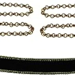 vidhya kangan Waist Chain kamarbandh size-44 inch Material Velvet Stone stud Elegant Traditional Waist Chain kamarbandh/kamarbandhfor Women and girls Adjustable & Lightweight Design (sku-bro2948)-picture-39