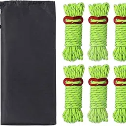 Merishopp 6Pcs Guy Rope Reflective Cord Lines with Runners Tent Outdoor Camping Green Sporting Goods|| Outdoor Sports|| Camping & Hiking|| Tents & Canopies|| Tent & Canopy Accessories-image-61